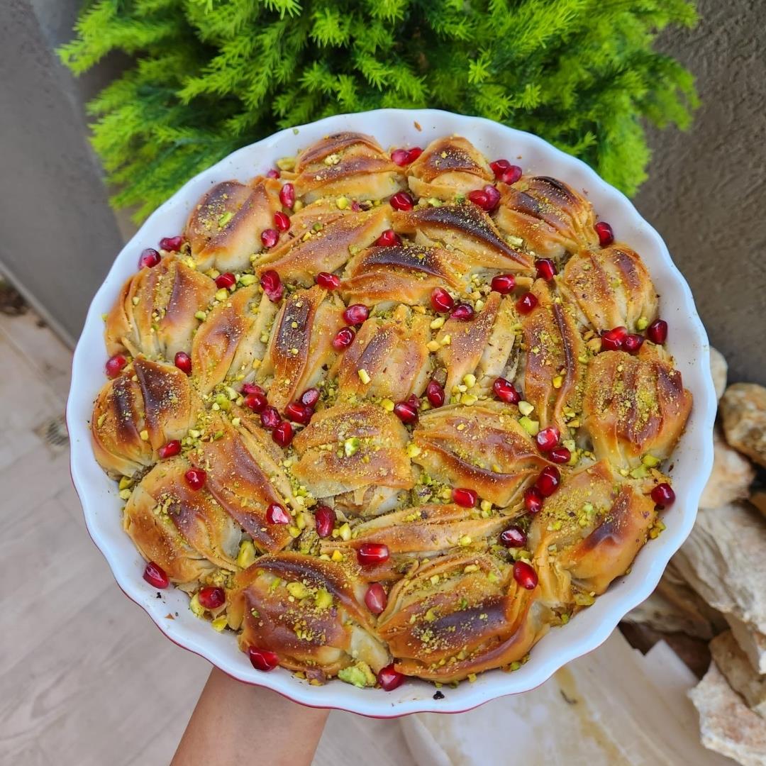 בקלאווה תפוחים רימונים ופיסטוק ❤️🔥