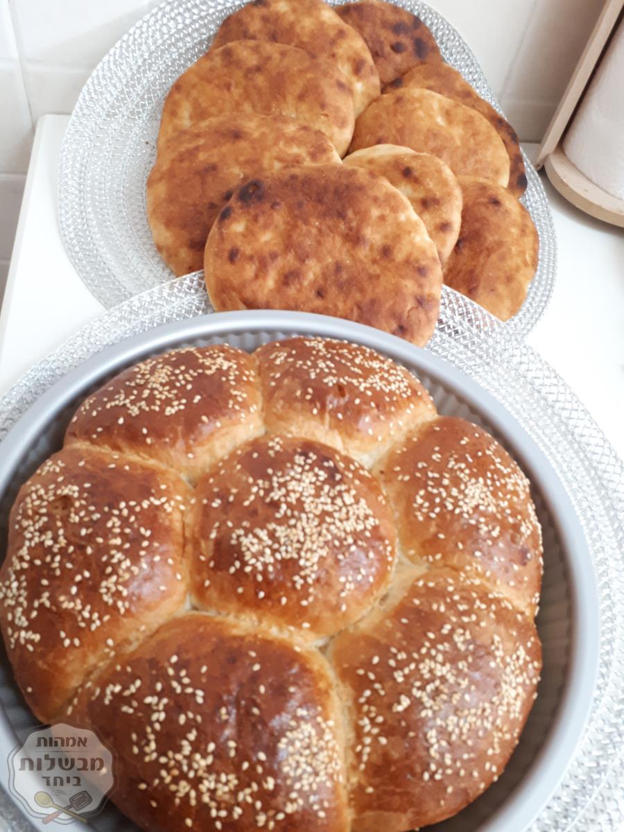 פיתות פרנה ולחמניות רכות רכות😍