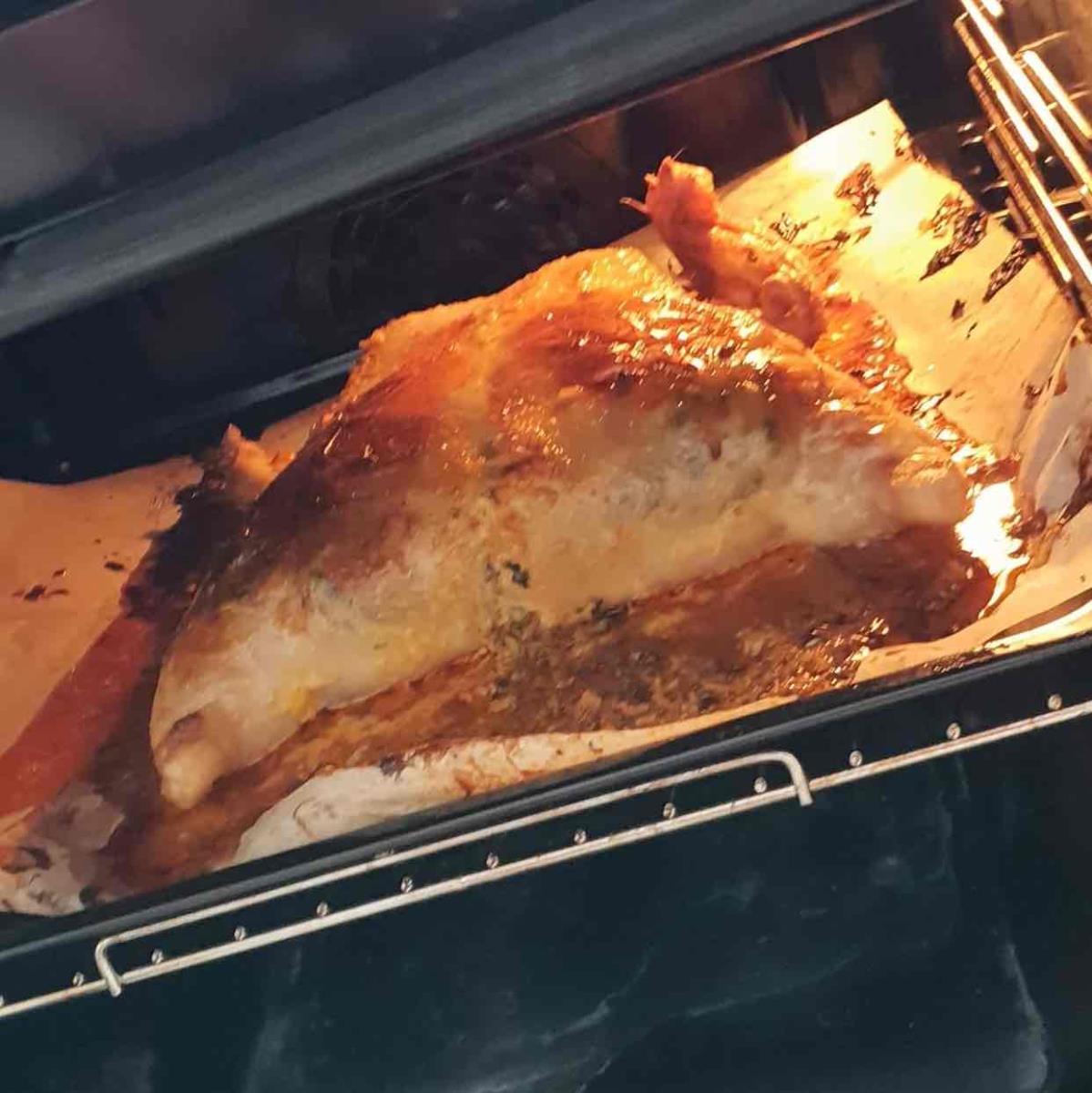 עוף ממולא בשר ואורז בתנור מעדן אמיתי👩‍🍳