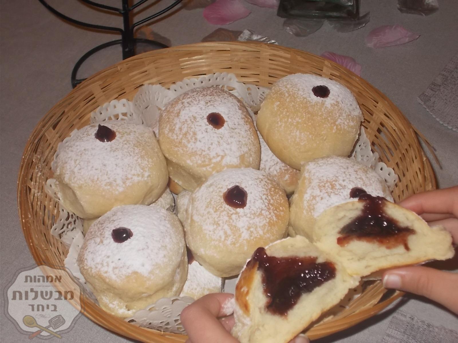 סופגניות אפויות רכות וממכרות