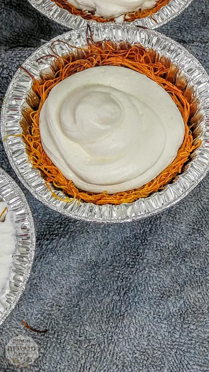 סלסלאות קדאיף עם קרם מסקרפונה
