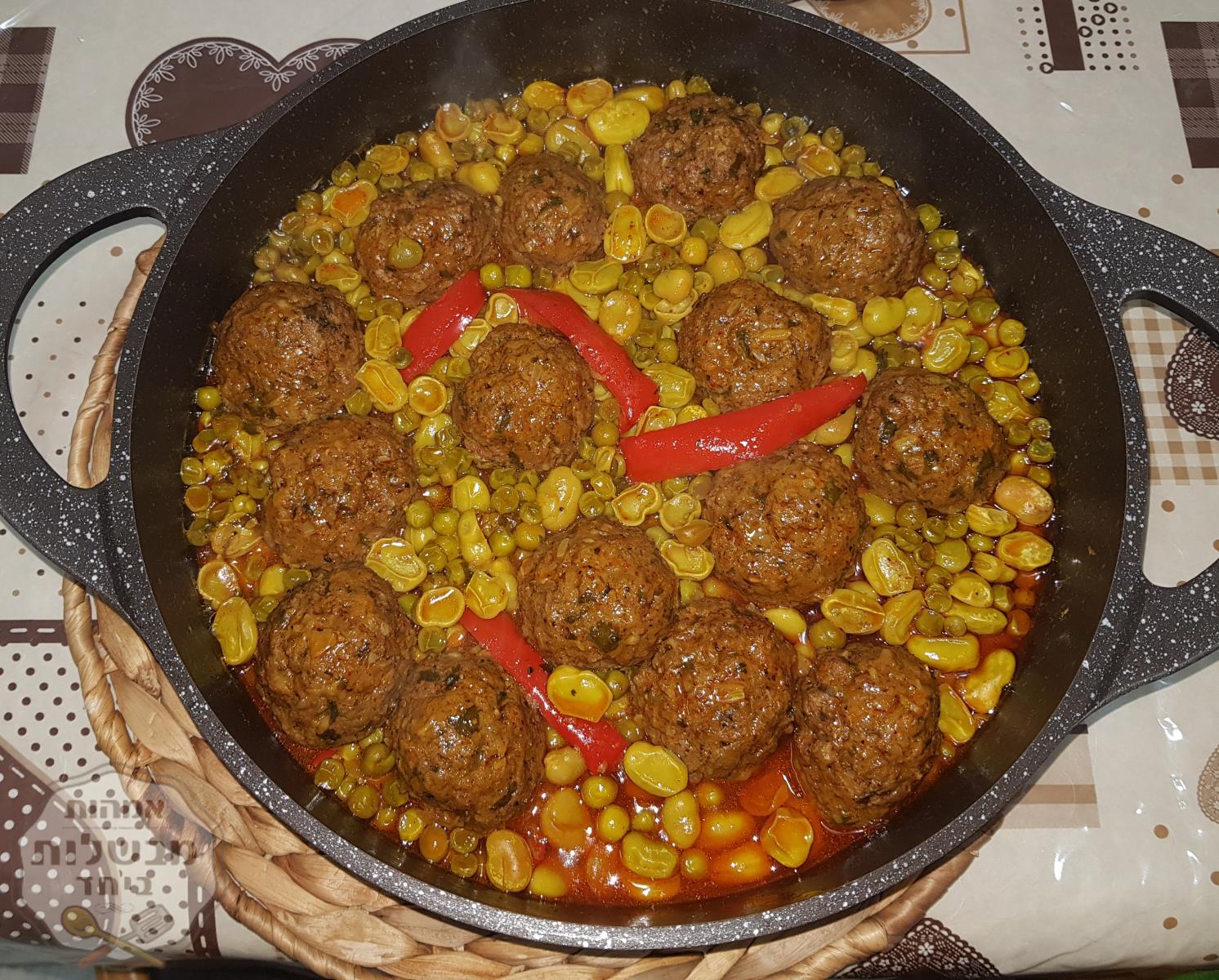 קציצות פולים ואפונה