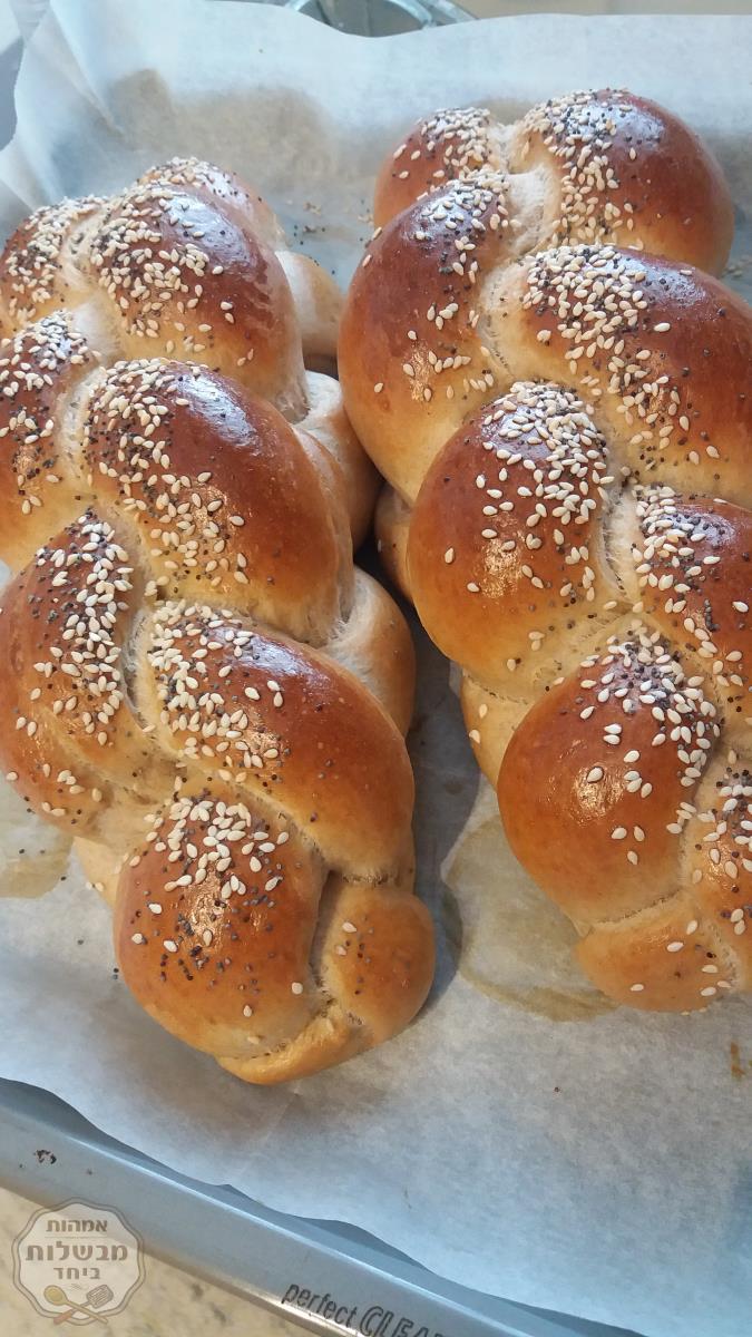 חלות חצי כוסמין חצי לבן 