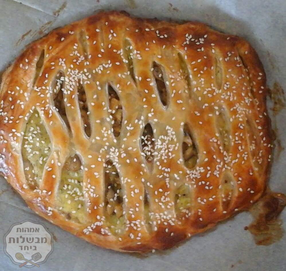 מאפה מלוואח עם תפו"א ופטריות