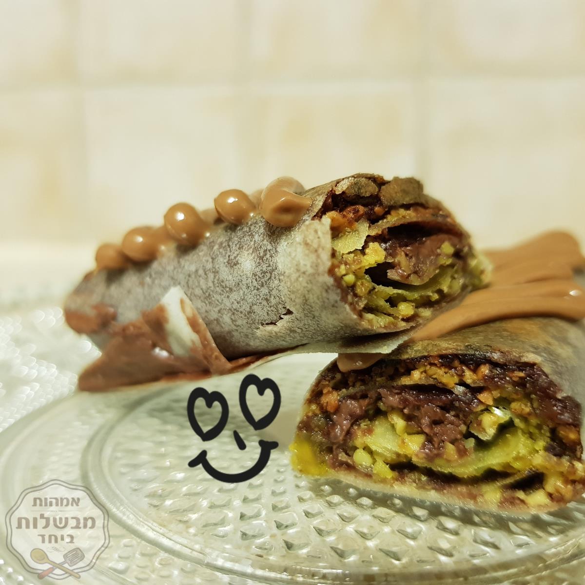סיגרים עלי פילו במילוי שוקולד נוגט ופיסטוקים