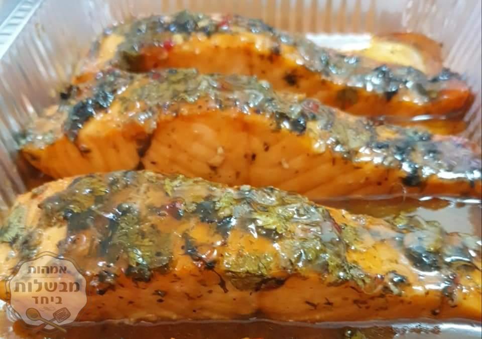 דג סלמון ברוטב משגע😋😋