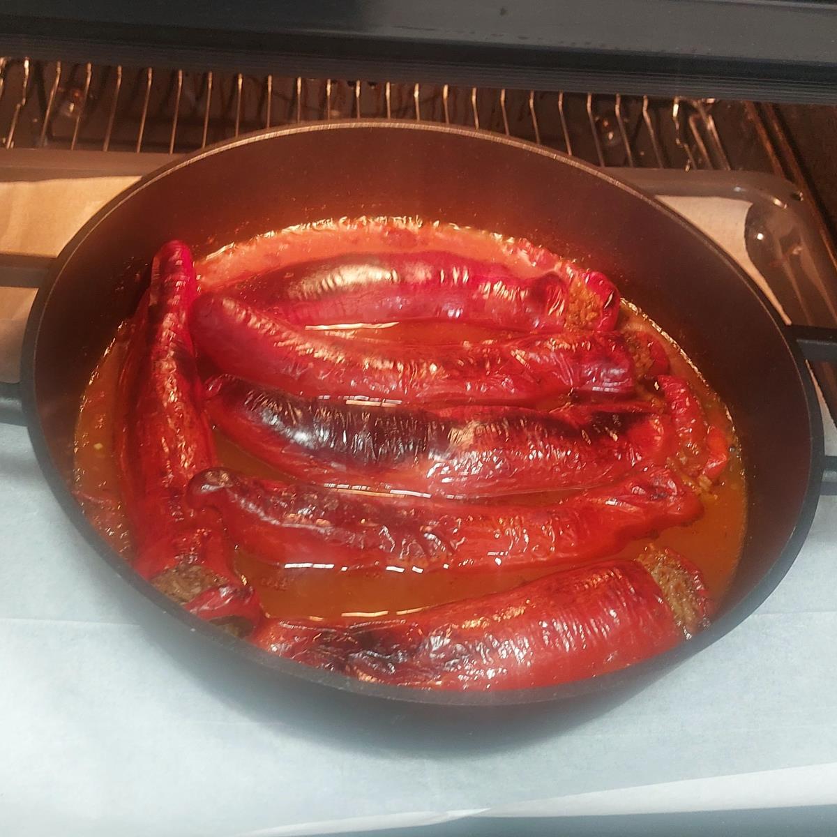 פלפל שושקה ממולא אורז מלא