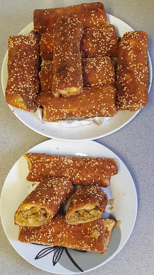 טורטיות מטוגנות במילוי הודו טחון ובצל