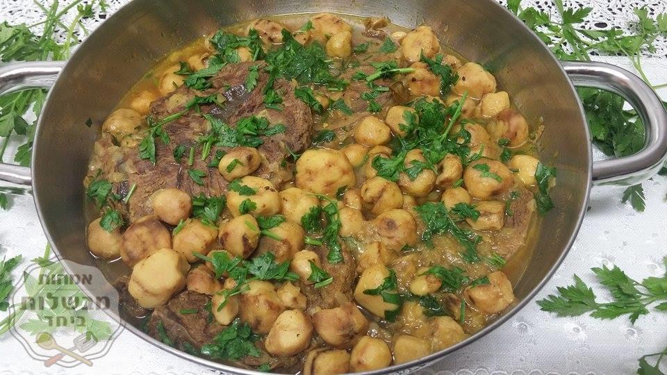 תבשיל בשר עם פטריית כמהין (תרפס)