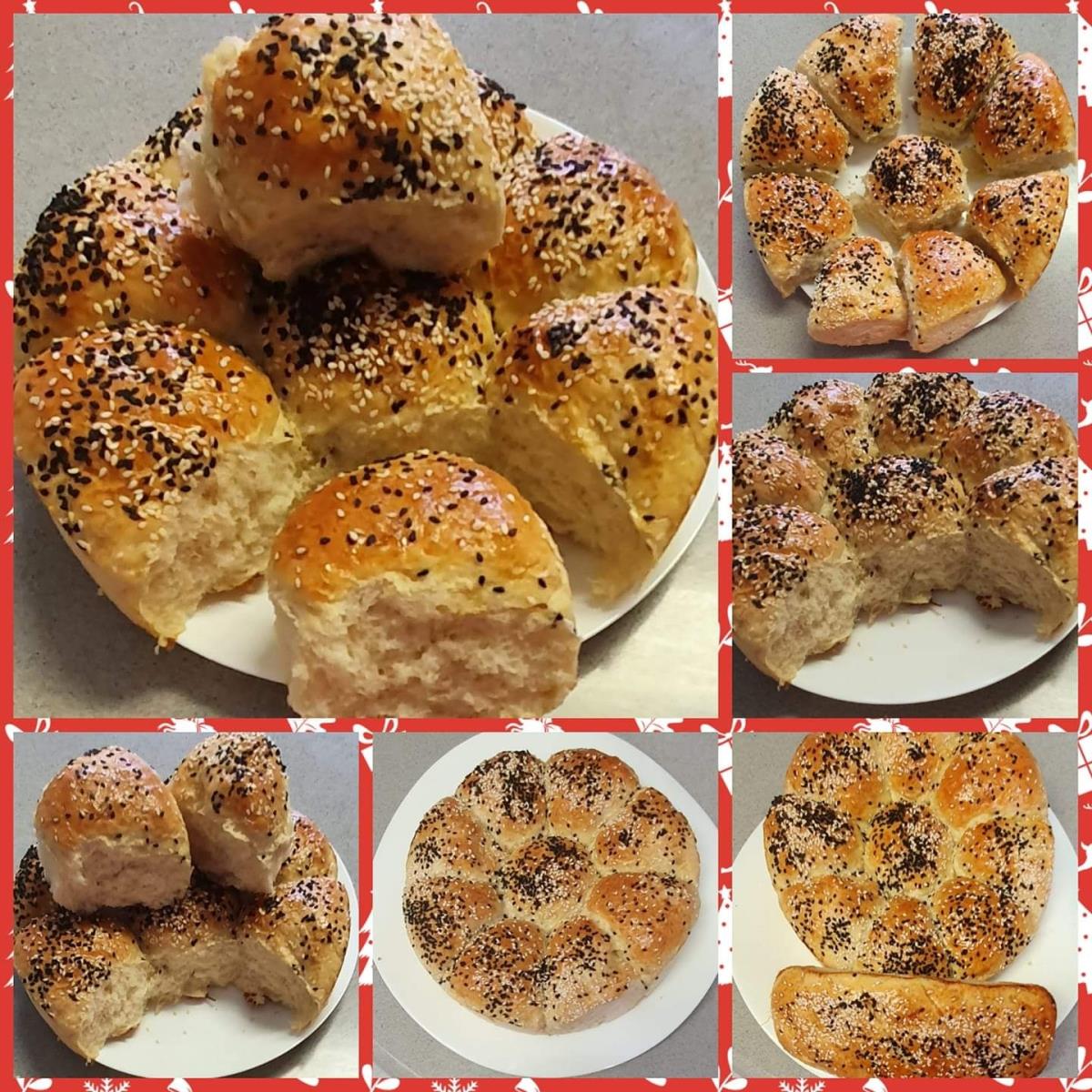 לחמניות תלישה רכות
בציפוי שומשום לבן ושחור
