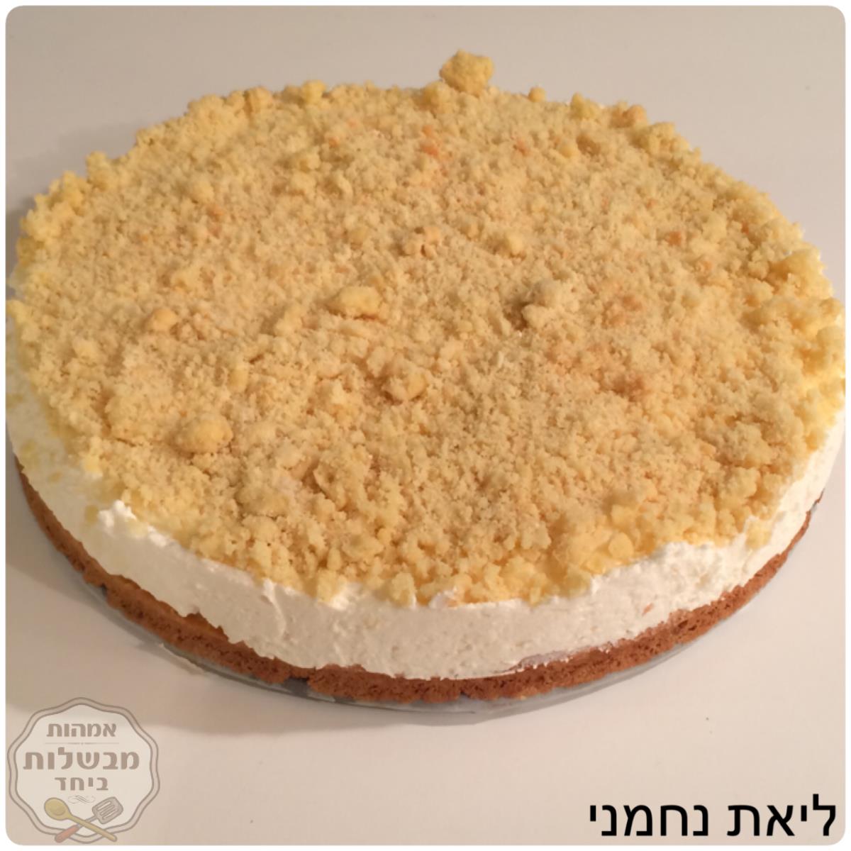 עוגת גבינה פירורים 