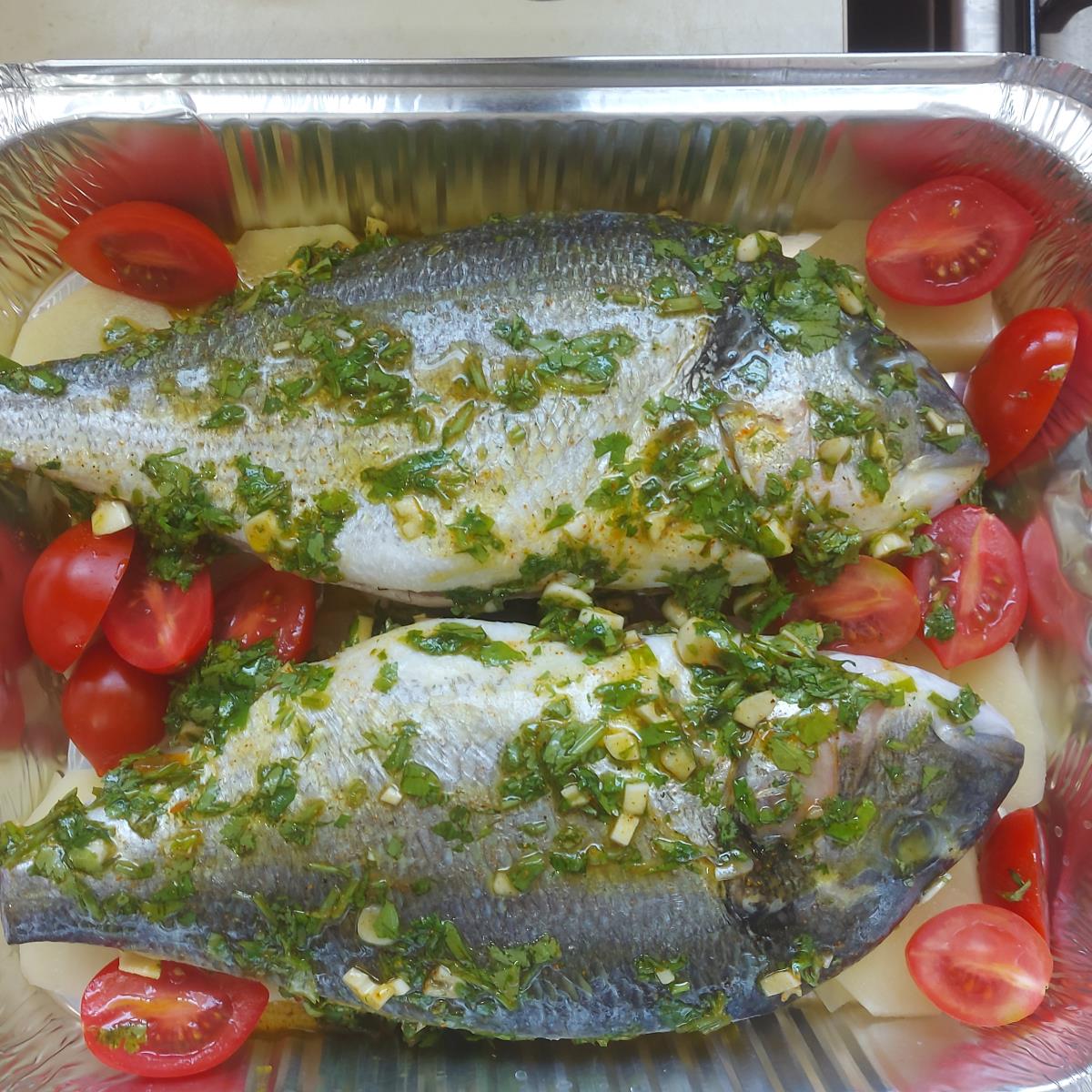 דג דניס אפוי בתנור