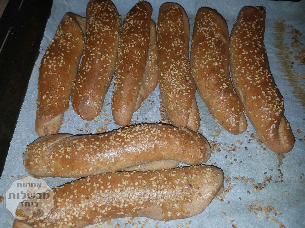 לחמניות 100% חיטה מלאה