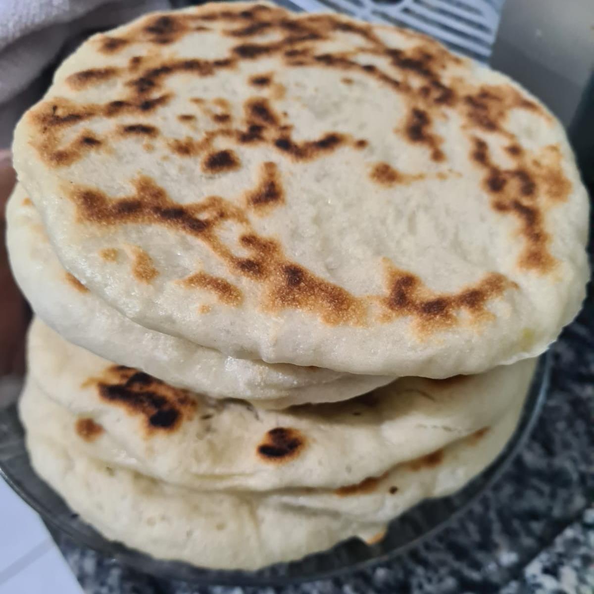 פיתות שום במחבת 