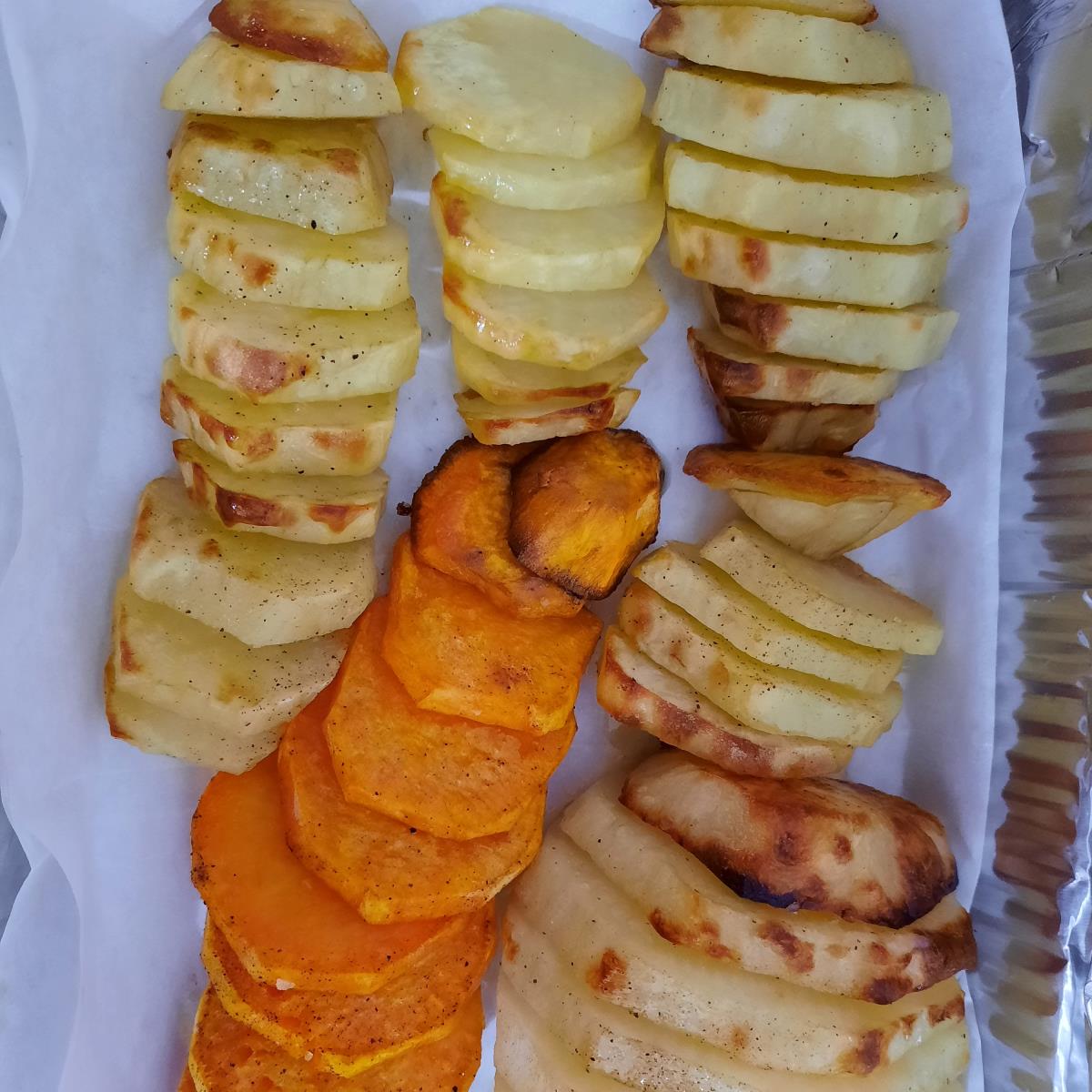 תפוח אדמה ובטטה בתנור