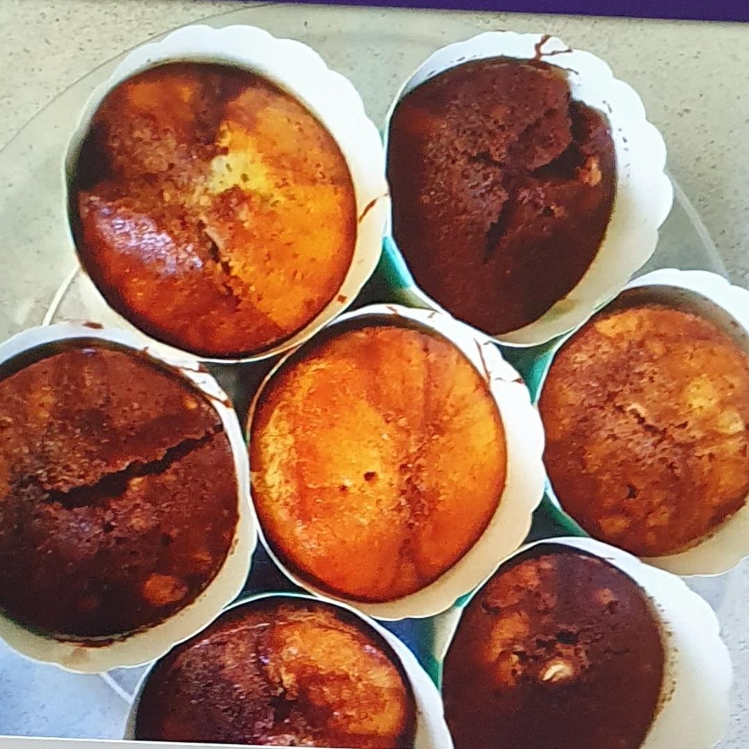 מאפינס שיש עם שוקולד מריר