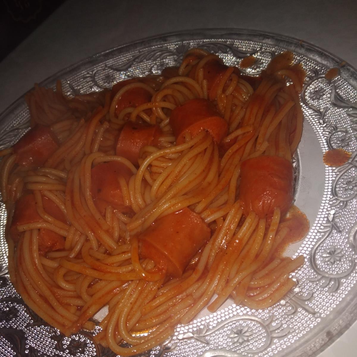 ספגטי בנקניקיות🤤