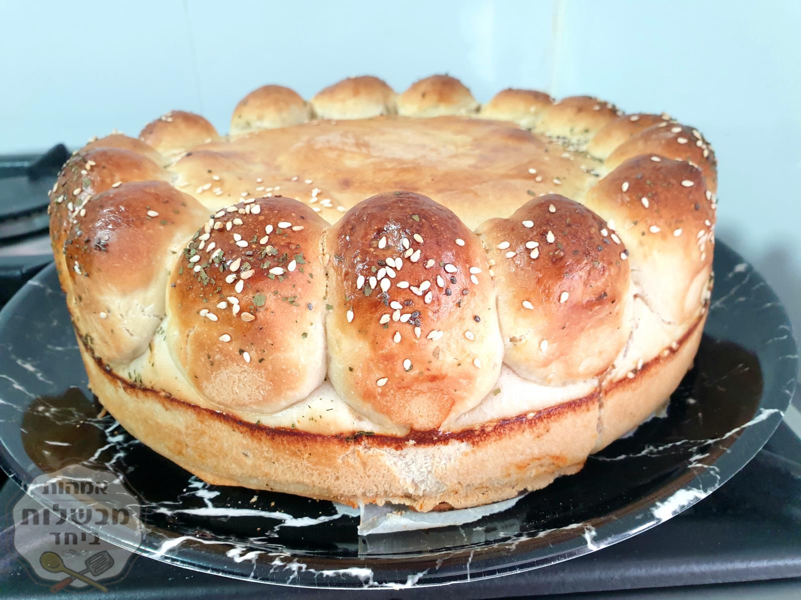 שכבות פיצה חגיגית לשבועות
