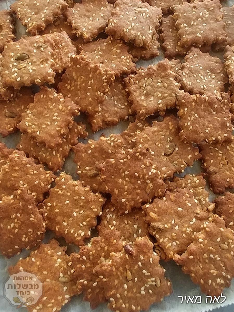 קרקרים בריאות ממכרים של סבתא לאה 