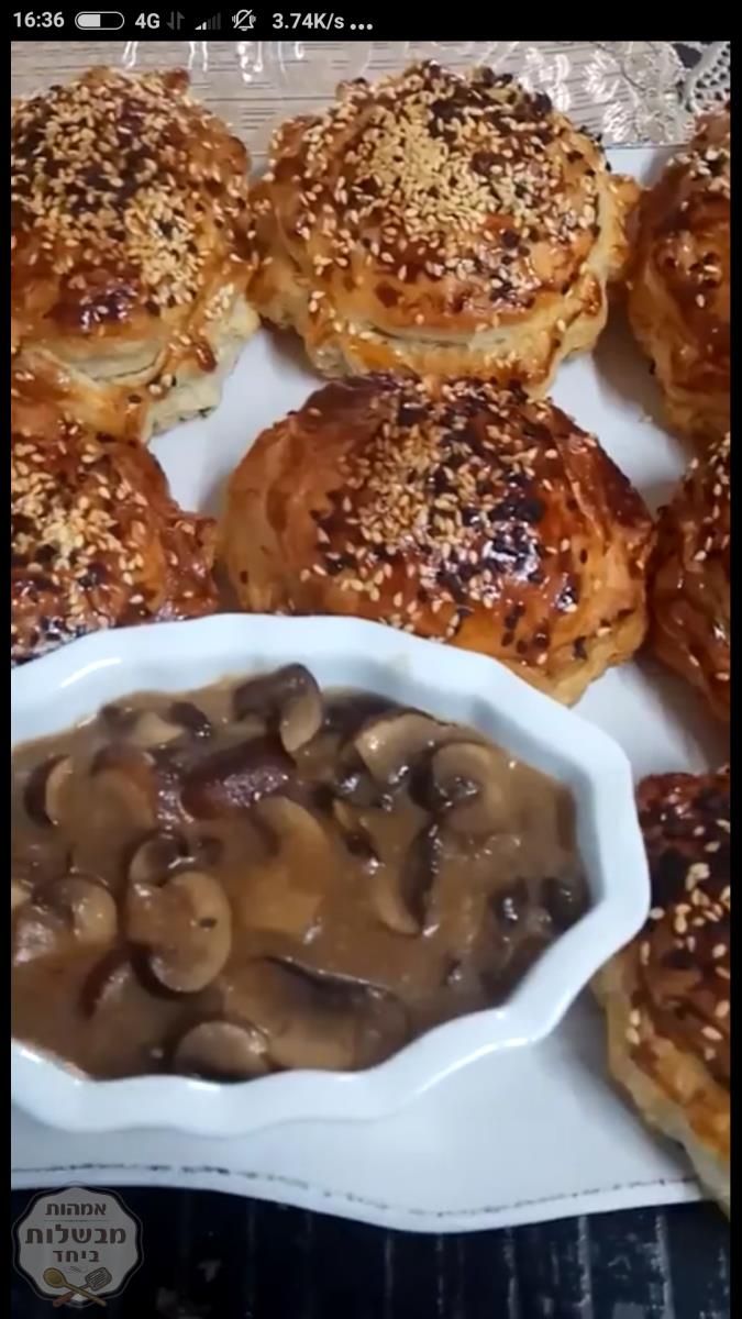 פסטלים במילוי בשר טחון וצנוברים 