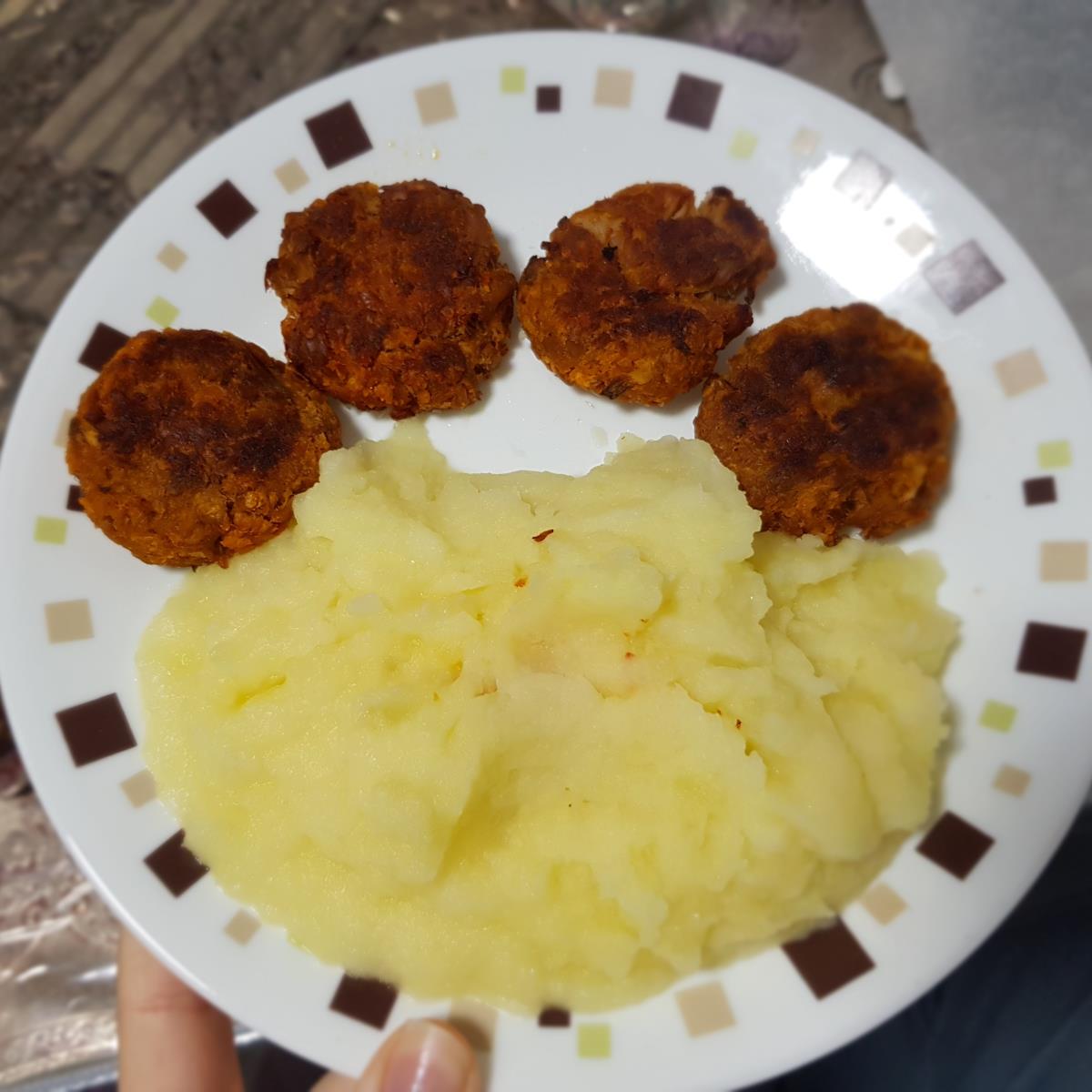 פירה עם קציצות טונה 🤤🔥