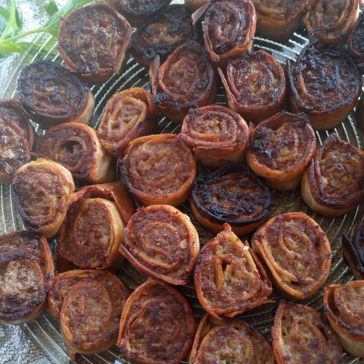 פרוסות טורטית עם בשר בטיגון