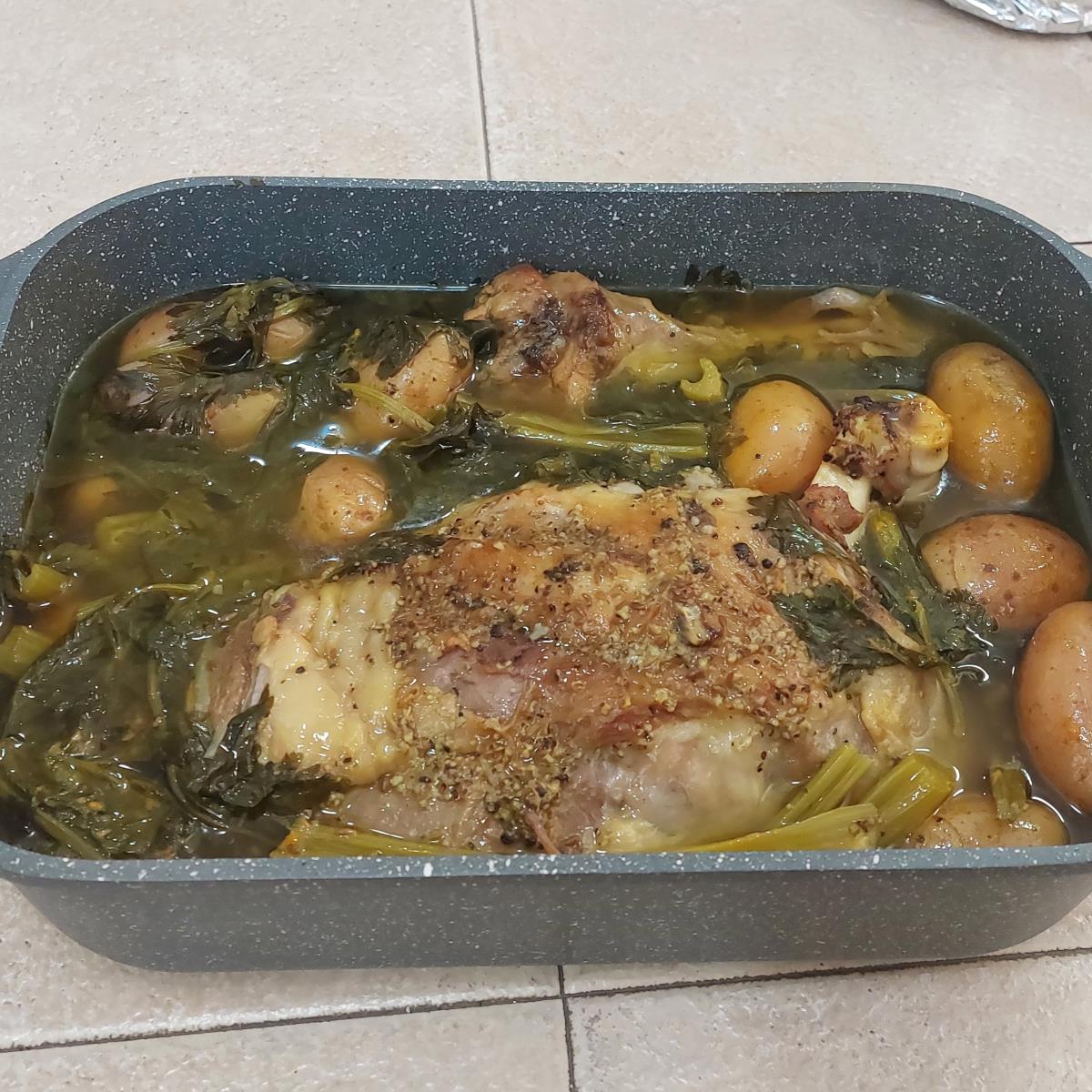 כתף טלה עם סלרי ותפוחי אדמה