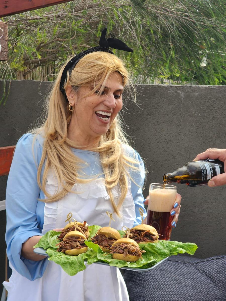 אסאדו מפורק עם בירה מעדן 