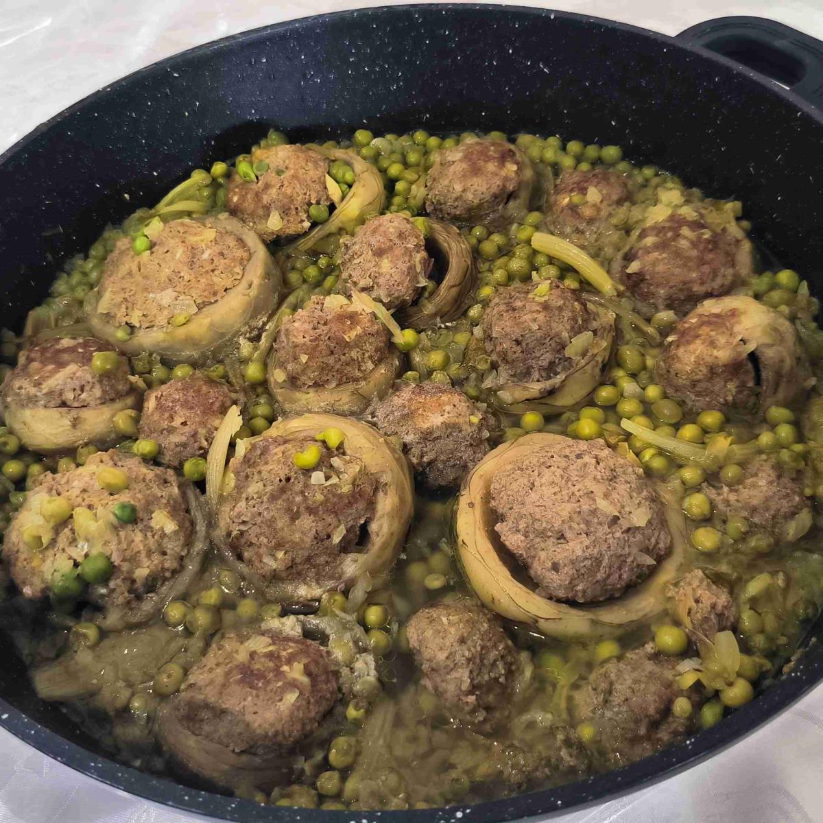 קציצות בשר עם ראשי ארטישוק