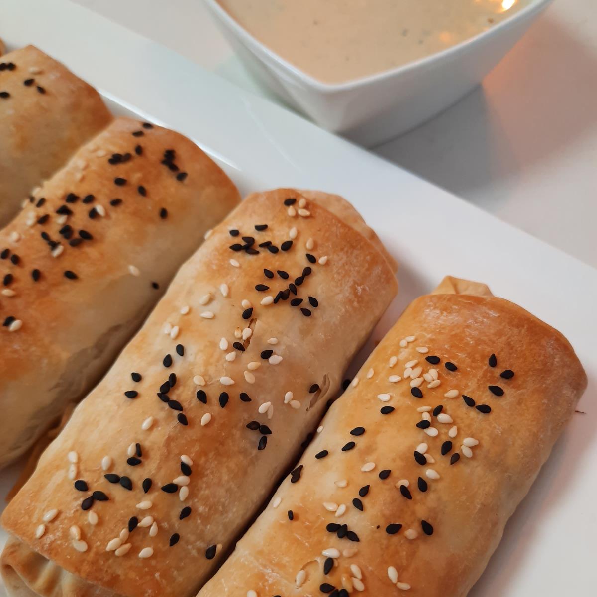 אצבעות פילו חזה עוף וירקות