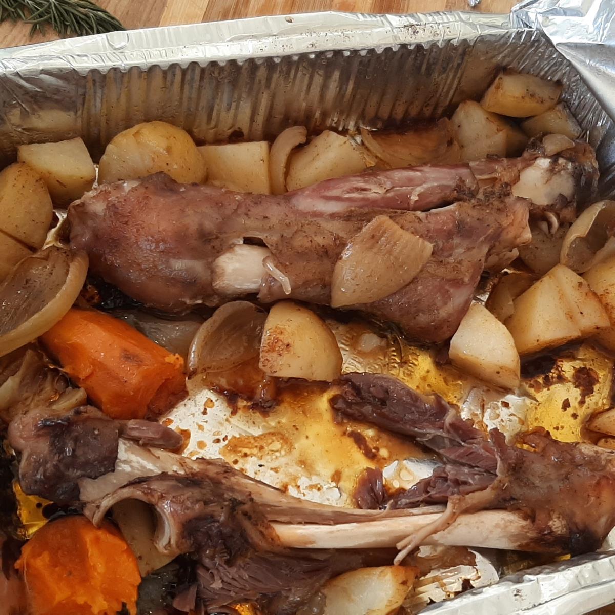 שוק כבש בתנור 