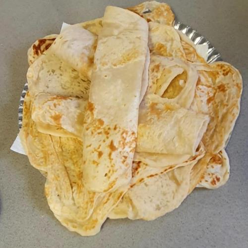 לאפות דרוסיות על ווק הפוך