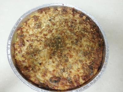 פשטידת פסטה ופטריות