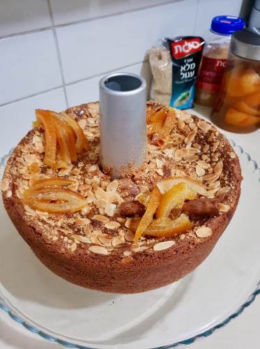 עוגת אורז מתוקה עם שקדים