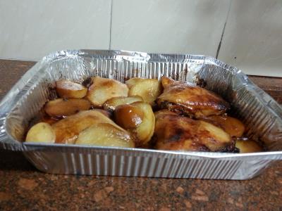 עוף עם סילאן בתנור