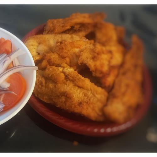 פילה דג מטוגן😋 טעיםם וקל!