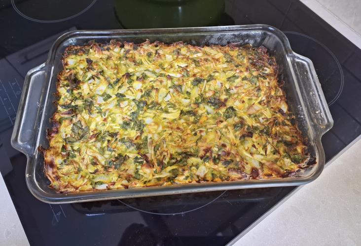 פשטידת כרוב ובצל