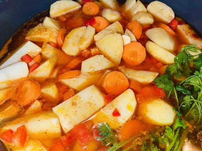 תבשיל תפוא 🥔ועוף עם ירקות 