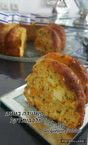 פשטידת בטטה ולבבות דקל 
