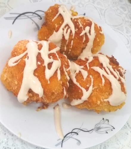 כרובית בקארי עם זילוף טחינה