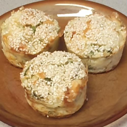 מאפינס גבינות תרד וזיתים