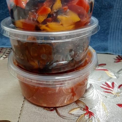חצילים, פלפלים ...