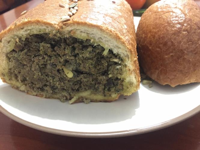 לחם ממולא בשר 
