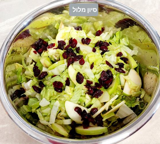 סלט חסה תפוחי ס...