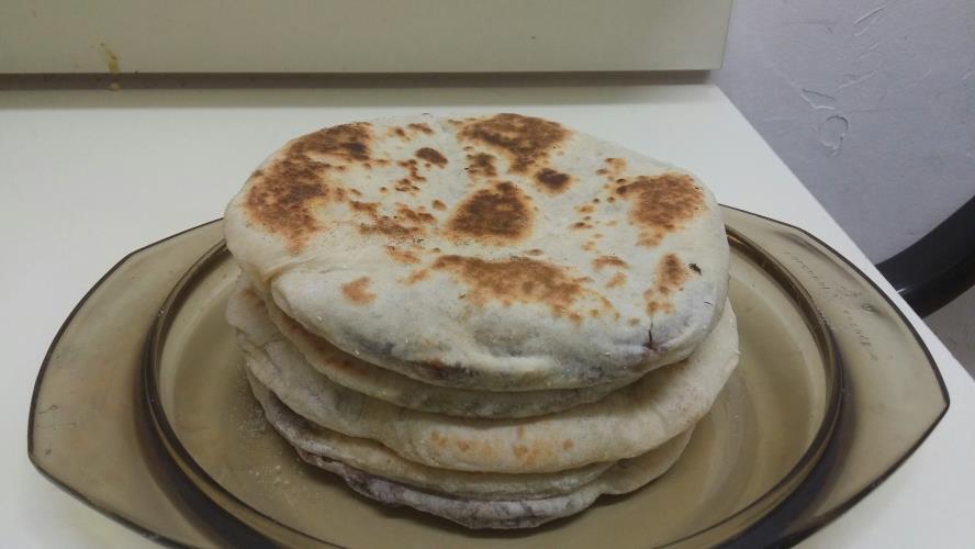 פיתות במחבת ממולאות בשוקולד נוטלה