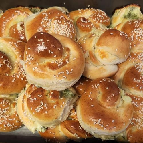 שבלולי שמרים גבינות ותרד