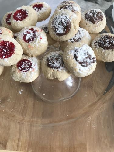 עוגיות ריבה ושוקולד