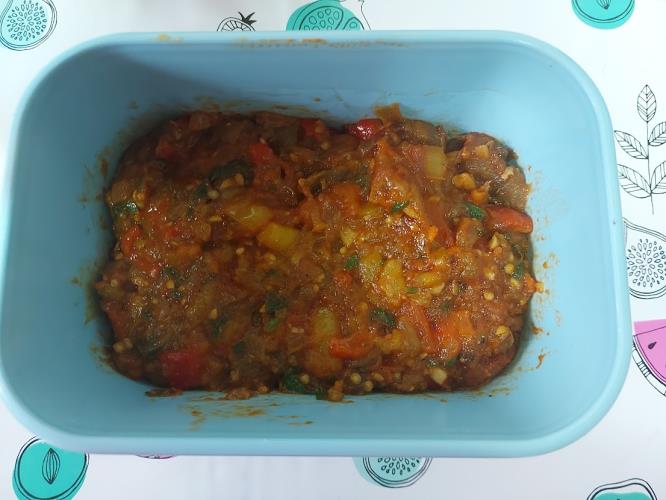 סלט חצילים מבושל