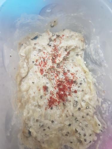 סלט חציל בטחינה