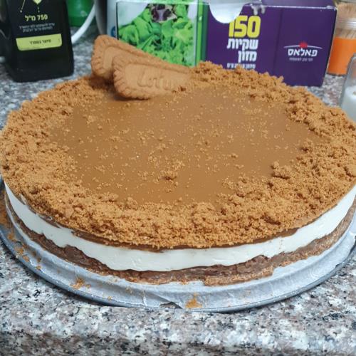 עוגת לוטוס קרה ללא אפיה 